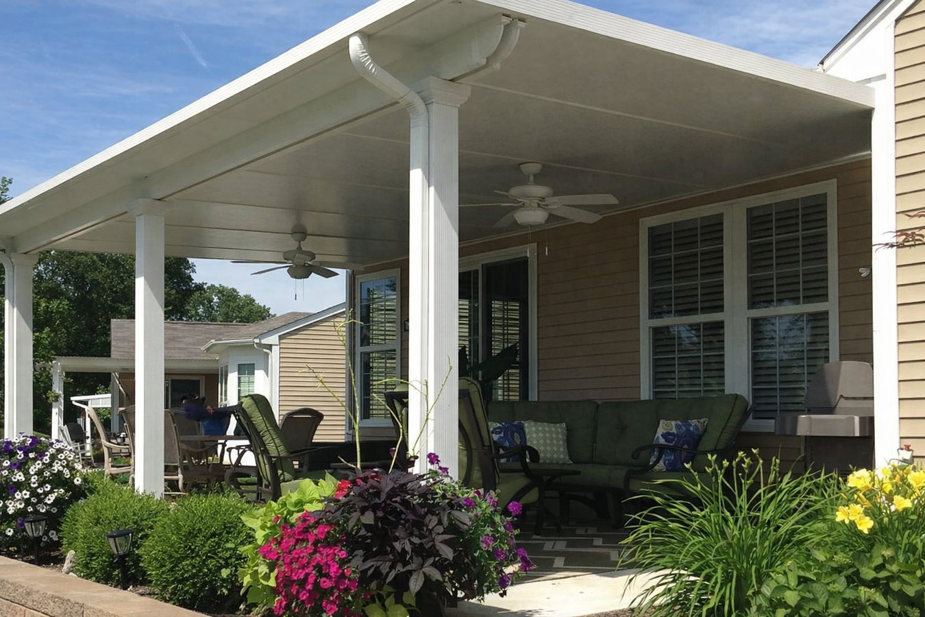 Patio cover installation